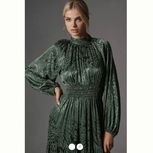 Anthropologie The Somerset Maxi Dress: Mock-Neck Edition - Picture 2 of 3